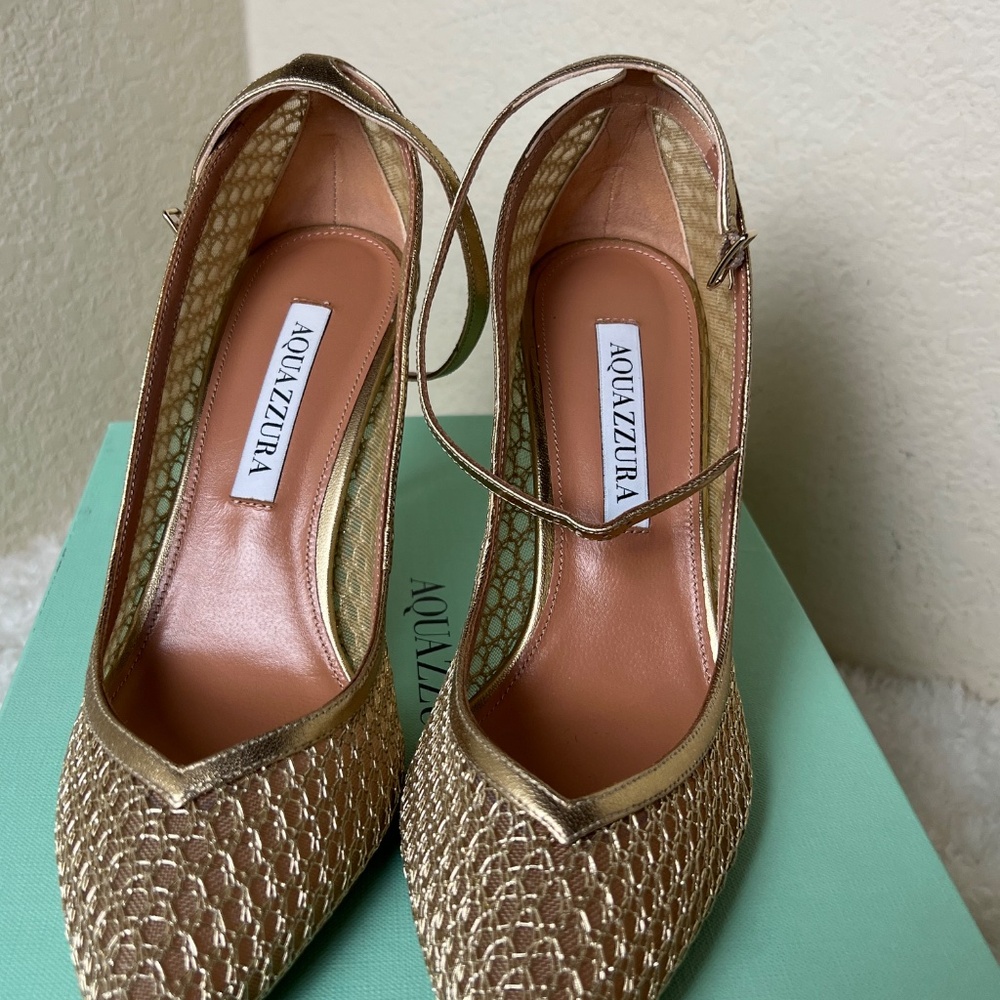 Aquazzura Asha Mesh Pump 85 Women's Size: 6.5 | IT 36.5 - Picture 3 of 8